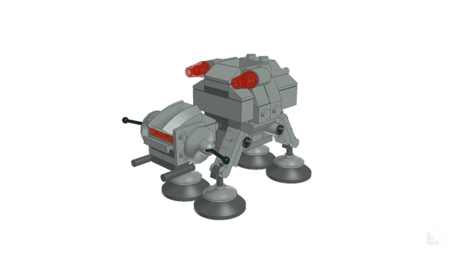 Brick model: AT-AT, built in Stackable Studio