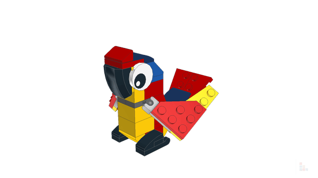Brick model: Parrot, built in Stackable Studio