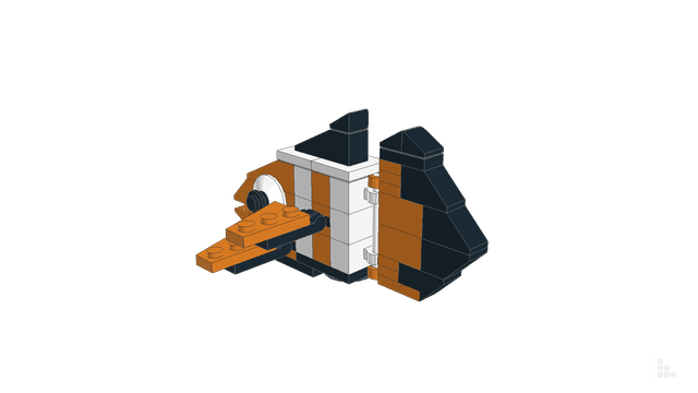 Brick model: Clown Fish, built in Stackable Studio